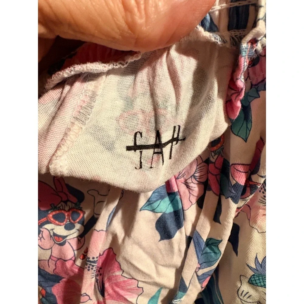 GAP Kids Girls White Minnie Mouse Shorts, Draw String Tie, Sz 5 yrs